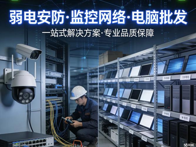 弱电工程施工,安防监控安装,网络布线调试,电脑批发零售,机房建设运维